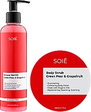 Духи, Парфюмерия, косметика Набор - Soie Green Pear & Grapefruit S (show/gel/250ml + b/scrub/200ml)