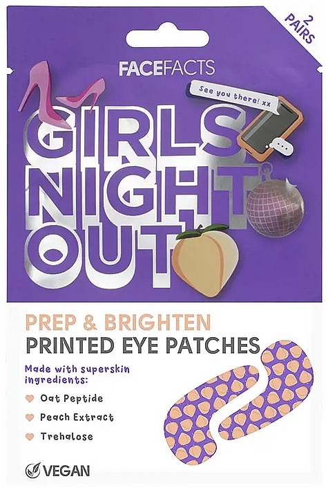 Освітлювальні патчі для очей - Face Facts Girls Night Out Brightening Eye Patches — фото N1