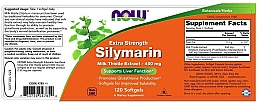 Екстракт розторопші сілимаріна, екстрасила - Now Foods Extra Strength Silymarin Milk Thistle Extract — фото N3
