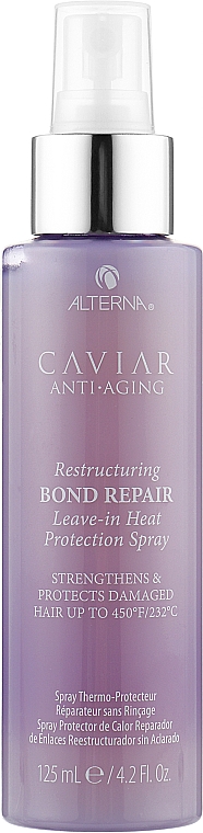 Незмивний спрей для захисту при термоукладанні - Alterna Caviar Anti-Aging Restructuring Bond Repair Leave-in Heat Protection Spray — фото N1