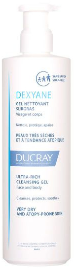 Ультраживильний очищувальний гель для душу - Ducray Dexyane Gel Nettoyant Surgras — фото N1
