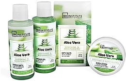 Набір - IDC Institute Aloe Vera Set (sh/gel/150 ml + b/lot/50 ml + bath/salt/250 g + b/foam/150 ml) — фото N2
