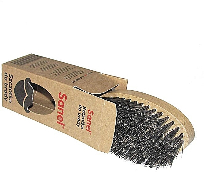 Щетка для бороды, светлая древесина - Sanel Beard Brush — фото N2