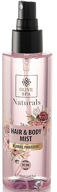 Спрей для тіла та волосся "Floral Paradise" - Olive Spa Naturals Hair & Body Mist — фото N1