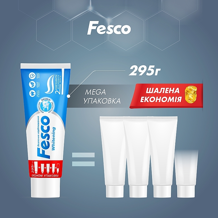 Зубная паста "Безопасное отбеливание" - Fesco Whitening — фото N3