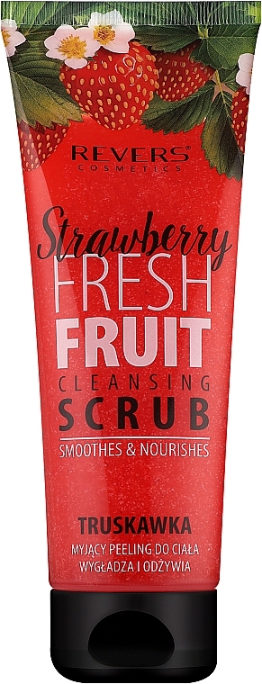 Очищувальний скраб для тіла, з екстрактом полуниці та таурином - Revers Cleansing Body Scrub With Strawberry Extract And Taurine — фото N1