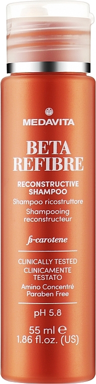 Відновлювальний шампунь для пошкодженого волосся - Medavita Beta Refibre Recontructive Shampoo — фото N3