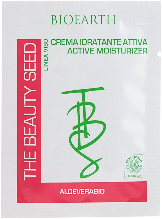 Увлажняющий крем для лица на основе алоэ вера - Bioearth The Beauty Seed Moisturizer Crem (пробник)