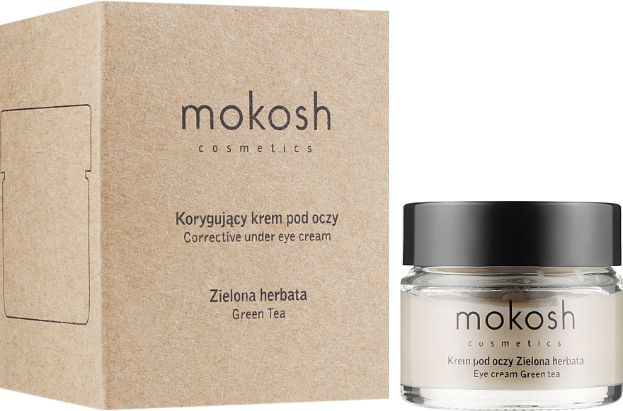 Крем для кожи вокруг глаз "Зеленый чай" - Mokosh Cosmetics Green Tea Eye Cream (мини) — фото N3