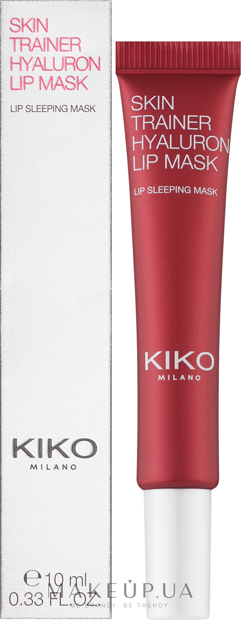 Ночная маска для губ с гиалуроновой кислотой - Kiko Milano Skin Trainer Hyaluron Lip Mask — фото 10ml