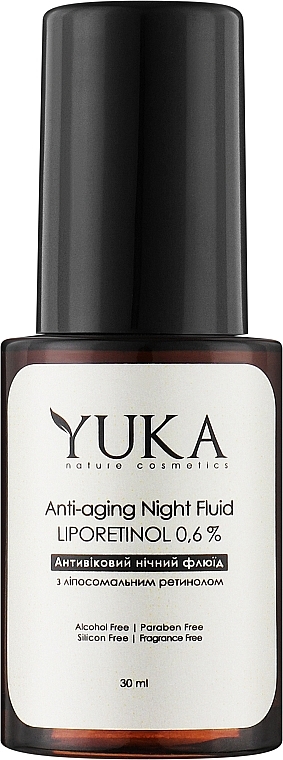 Ночной флюид с ретинолом 0,6% и церамидами - Yuka Anti-Aging Night Fluid LipoRetinol 0.6% — фото N1