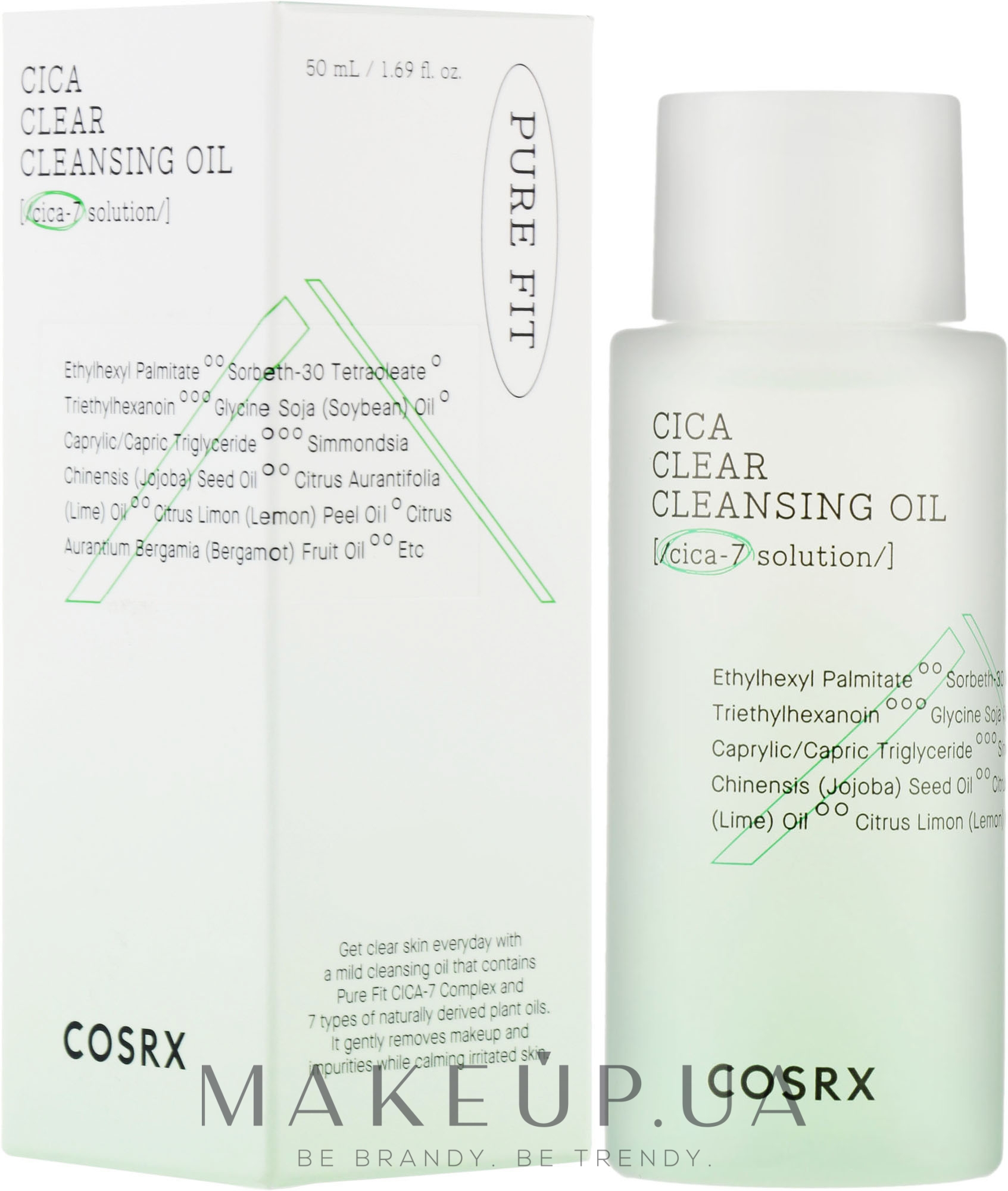 Гидрофильное масло для лица - Cosrx Pure Fit Cica Clear Cleansing Oil — фото 50ml