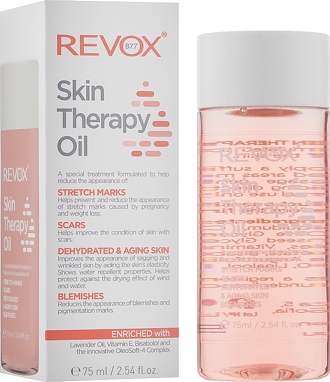 Масло для тела от растяжек и обезвоженной кожи - Revox B77 Skin Therapy Oil — фото N3