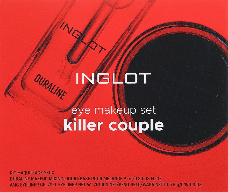 Набор для макияжа глаз - Inglot Eye Makeup Set Killer Couple (luquid/9ml + eyeliner/5.5g) — фото N1