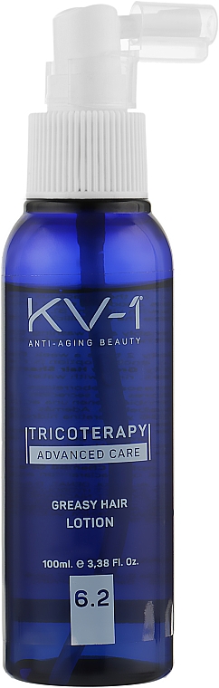 Лосьйон проти жирності шкіри голови 6.2 - KV-1 Tricoterapy Greasy Hair Loton — фото N1