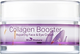 Восстанавливающий крем для лица и под глаза - Blue Nature Collagen Booster — фото N1
