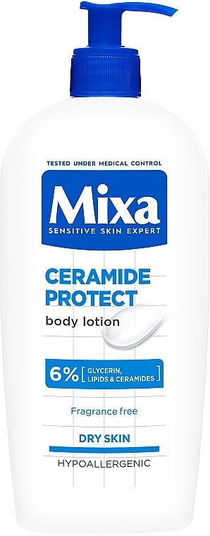 Укрепляющий лосьон с керамидами для очень сухой кожи - Mixa Ceramide Protect Body Lotion — фото N1