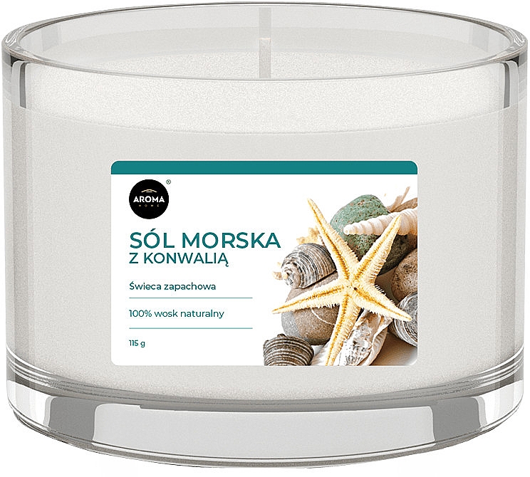 Aroma Home Basic Sea Salt With Lily Of The Valley - Ароматическая свеча — фото N2