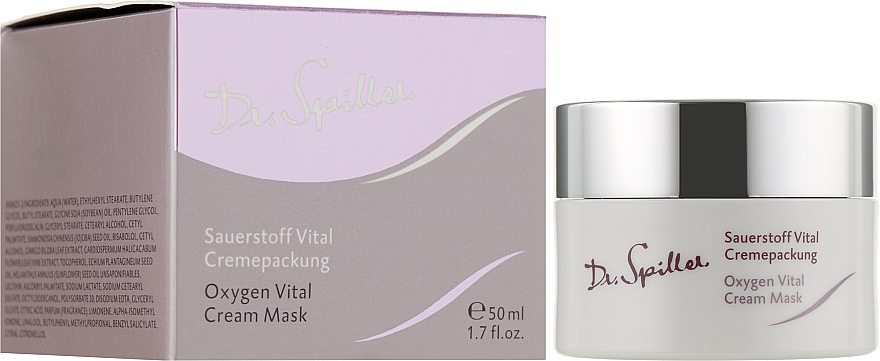Крем-маска для обличчя - Dr. Spiller Oxygen Vital Cream Mask — фото N2