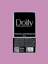 Парфумерія, косметика Пов'язка для волосся одноразова, спанбонд, рожева, 10 шт. - Doily