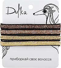 Набір різнобарвних гумок для волосся UH717757, 4 шт - Dulka — фото N1