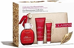 Clarins Eau Dynamisante - Набор (edt/100ml + b/lot/100ml + sh/gel/30ml + pouch) — фото N3