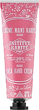 Парфумерія, косметика Крем для рук - Institut Karite Shea Hand Cream So In Love Rose