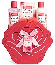 Духи, Парфюмерия, косметика Набор - Idc Institute I Love Flowers Set (sh/gel/250 ml + b/lot/250 ml + salt/100 g)