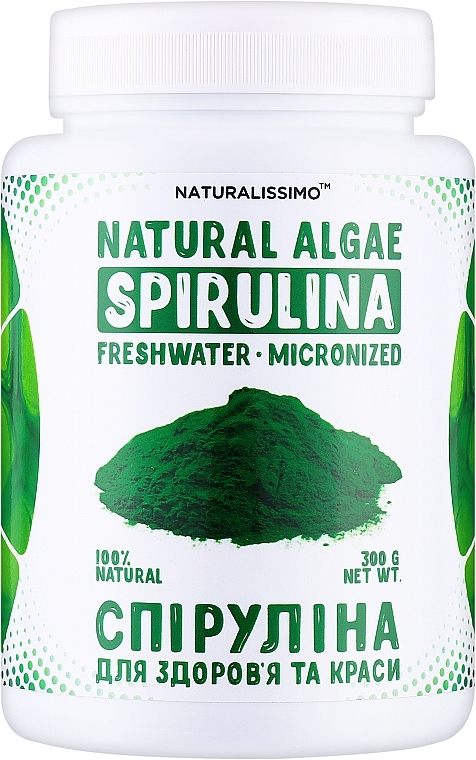 Спіруліна для здоров'я та краси - Naturalissimo Natural Algae Spirulina — фото N1