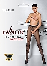 Парфумерія, косметика Колготки еротичні з вирізом Tiopen 009, 20 Den, black - Passion
