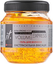 Парфумерія, косметика Гель для волосся, екстрасильна фіксація - IT Extra Strong Hold Styling Gel Volume Express Marigold