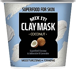Духи, Парфюмерия, косметика Глиняная увлажняющая и укрепляющая маска с экстрактом кокоса - Superfood for Skin MIX IT! Clay Mask Coconut