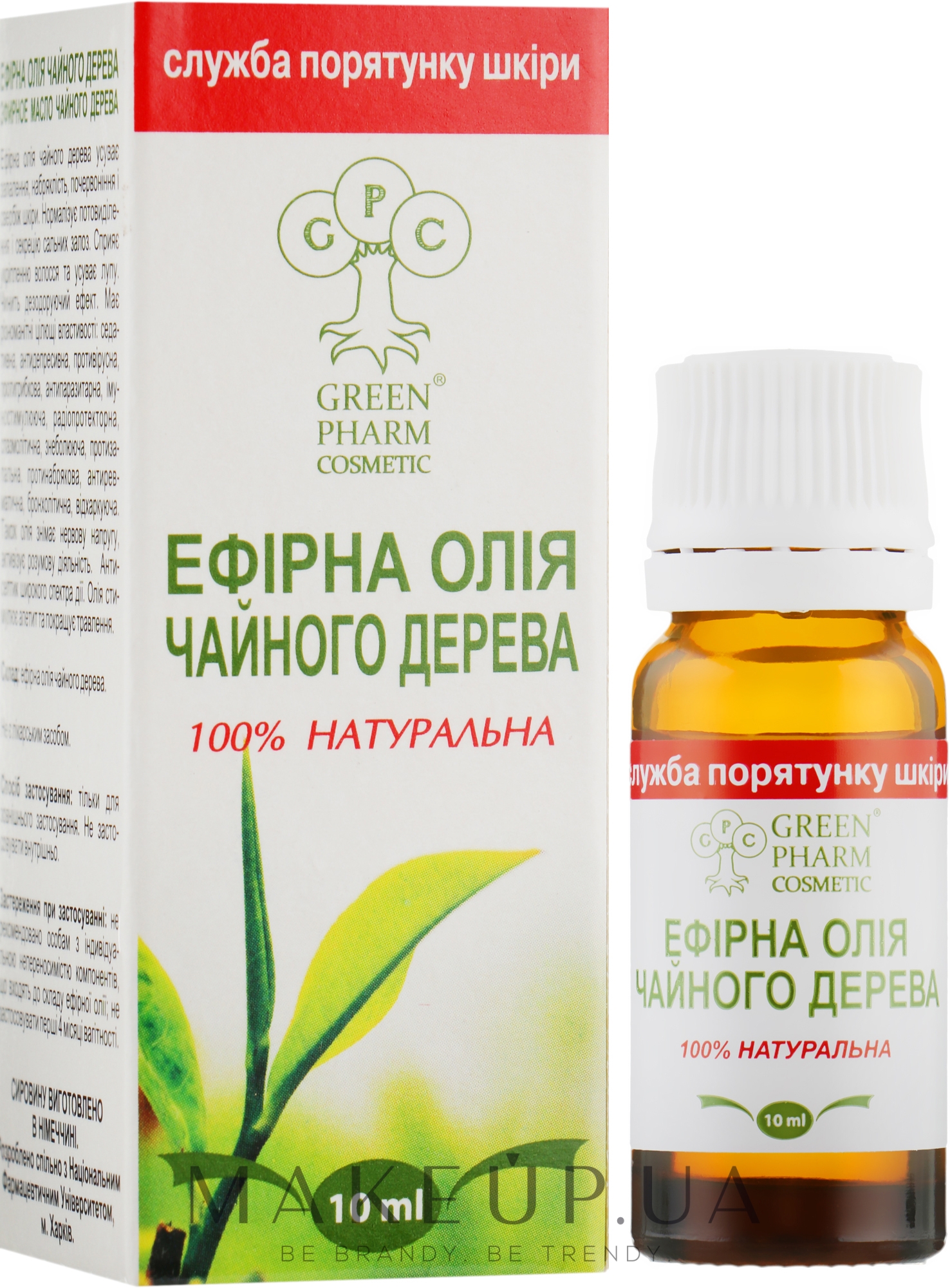Эфирное масло чайного дерева - Green Pharm Cosmetic — фото 10ml