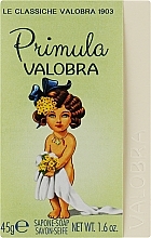 Парфумерія, косметика Мило, насичене жирами, дуже ніжної дії - Valobra Primula Bar Soap