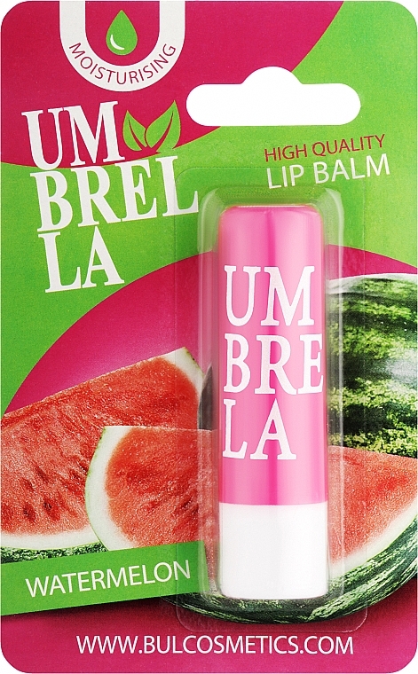 Бальзам для губ в блистере "Арбуз" - Umbrella High Quality Lip Balm Watermelon — фото N1