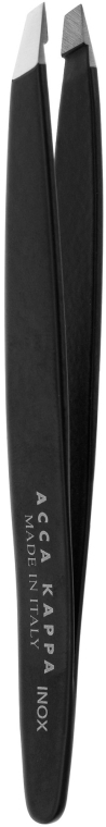 Пинцет для бровей, черный - Acca Kappa Inox Steel Tweezers — фото N1