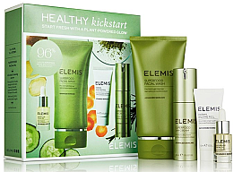 Духи, Парфюмерия, косметика Набор - Elemis Superfood Healthy Kickstart Collection (clean/gel/150ml + day/cr/50ml + peel/15ml + f/oil/ml)