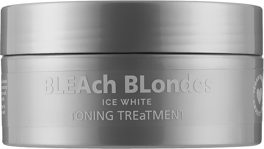 Тонувальна маска для попелястих і сивих відтінків - Lee Stafford BLEAch Blondes Ice White Toning Mask — фото N2