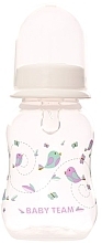 Бутылочка для кормления с силиконовой соской 125 мл, белая - Baby Team — фото N2