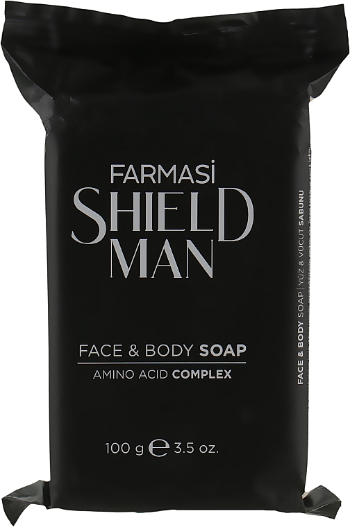 Натуральное мыло - Farmasi Shield Man Face & Body Soap — фото N1