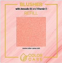 Рум'яна для обличчя з олією авокадо та вітаміном Е - Color Care Blusher — фото N1
