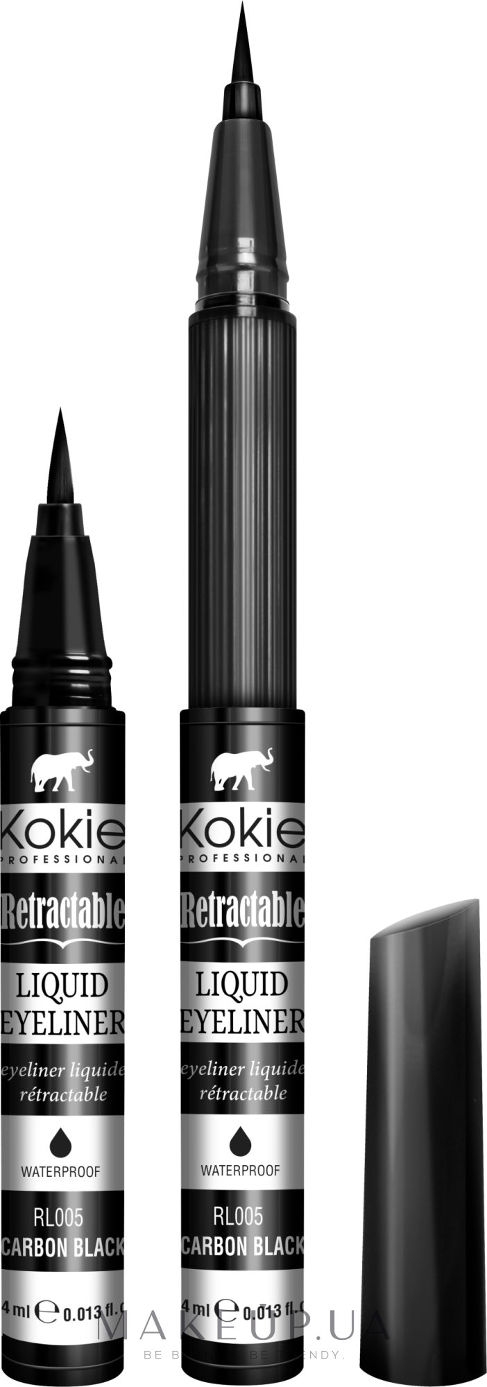 Подводка для глаз - Kokie Professional Retractable Liquid Eyeliner — фото Black