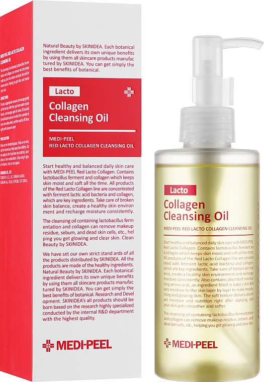 Гидрофильное масло с пробиотиками и коллагеном - Medi Peel Red Lacto Collagen Cleansing Oil — фото N2