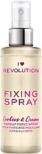 Спрей фиксирующий макияж - I Heart Revolution Fixing Spray Cookies & Cream — фото N1