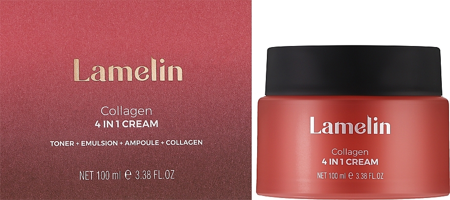 Питательный крем для лица с коллагеном 4 в 1 - Lamelin Collagen 4-In-1 Cream — фото N2