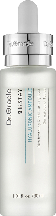 Сироватка для обличчя з гіалуроновою кислотою - Dr. Oracle 21;Stay Hyaluronic Ampoule — фото N1
