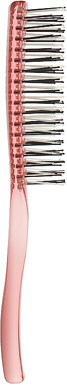 Щетка с двойной щетиной, розовая - Eurostil — фото N3