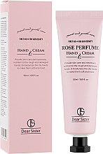 Парфумерія, косметика Живильний крем для рук - Dear Sister Rose Perfume Hand Cream