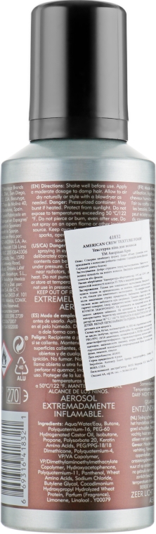 Текстурирующая пенка для волос - American Crew Official Supplier to Men Techseries Texture Foam — фото N2