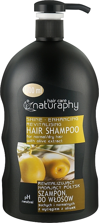 Шампунь для волосся з екстрактом оливи - Bluxcosmetics Naturaphy Hair Shampoo — фото N2